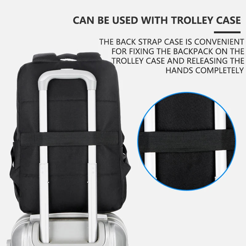 Business Laptop Backpacks 14 15.6 Inch Fashion Men Travel bag Backpack Multifunction Nylon School bags for Teenagers sac mochila