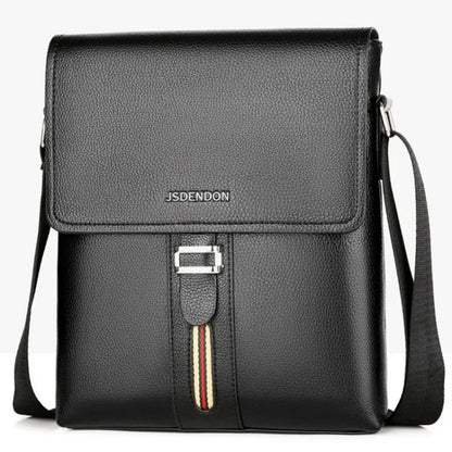 Business Leather Men's Shoulder Fashion Office Messenger Casual Crossbody Bag Large Capacity Man Handbag