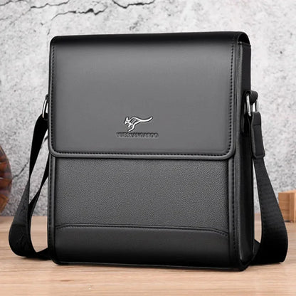 Business Leather Men's Shoulder High Capacity Luxury Messenger Vintage Waterproof Male Crossbody Ipad Bag