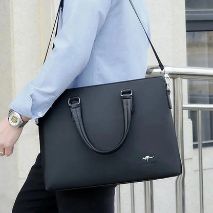 Business Men's Executive Briefcase Waterproof Laptop Handbag Office Shoulder Crossbody Conference File Tote Bag