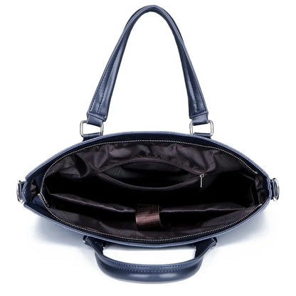 Business Men's Executive Briefcase Waterproof Laptop Handbag Office Shoulder Crossbody Conference File Tote Bag