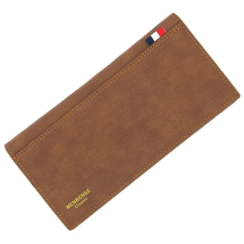 Business PU Leather Long Wallet Large Capacity Men Money Bags Slim Male Multi Function Purse Credit Card Holder Cards