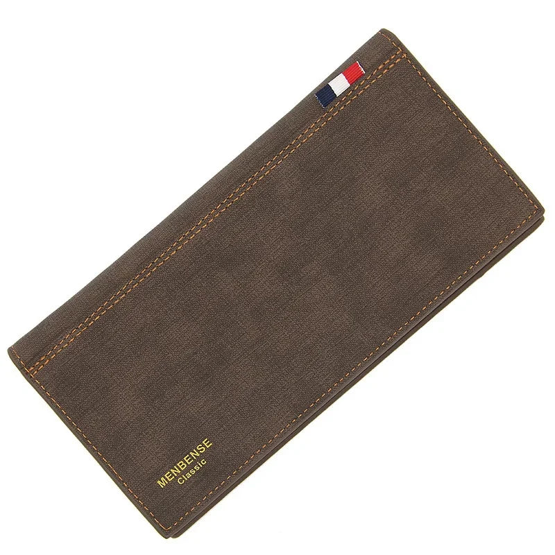 Business PU Leather Long Wallet Large Capacity Men Money Bags Slim Male Multi Function Purse Credit Card Holder Cards