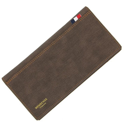 Business PU Leather Long Wallet Large Capacity Men Money Bags Slim Male Multi Function Purse Credit Card Holder Cards