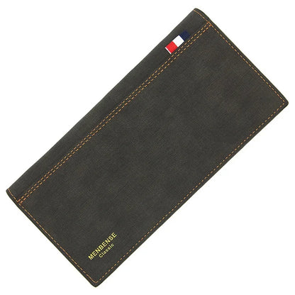 Business PU Leather Long Wallet Large Capacity Men Money Bags Slim Male Multi Function Purse Credit Card Holder Cards