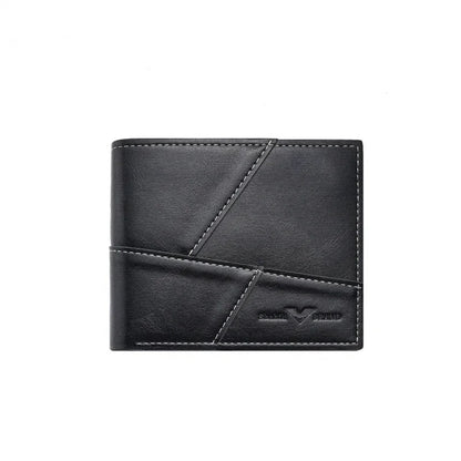 Business PU Leather Men's Short Multi Slots Money Wallet Multifunction Male Coin Purse Fashion Card Holder For Man