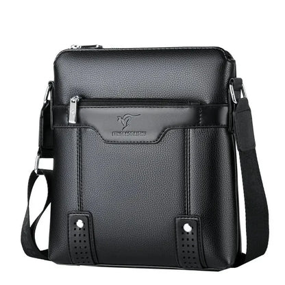 Business Soft Leather Men's Shoulder Luxury Crossbody Casual Office Messenger Bag Male Handbag