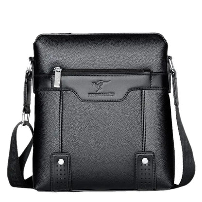 Business Soft Leather Men's Shoulder Luxury Crossbody Casual Office Messenger Bag Male Handbag