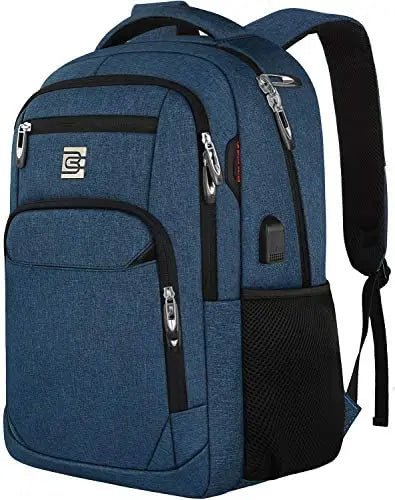 Business Travel Anti Theft 15.6 Inch Laptops Backpack with USB Charging Port College School Computer Bag for Women & Men Fits