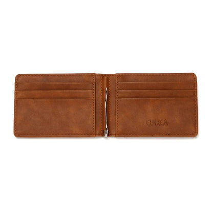 Business Wallets for Men PU Blocking Male Wallet Money Clip with Multiple Card Slots and Convenient Compartment