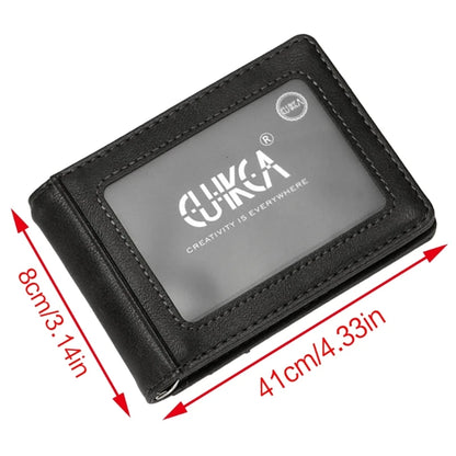 Business Wallets for Men PU Blocking Male Wallet Money Clip with Multiple Card Slots and Convenient Compartment