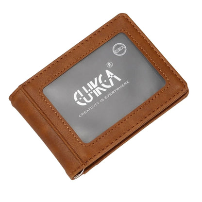 Business Wallets for Men PU Blocking Male Wallet Money Clip with Multiple Card Slots and Convenient Compartment