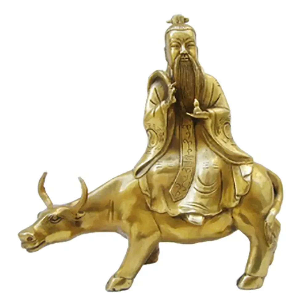 Business gifts pure copper metal crafts taishanglaojun riding qingniu ornaments