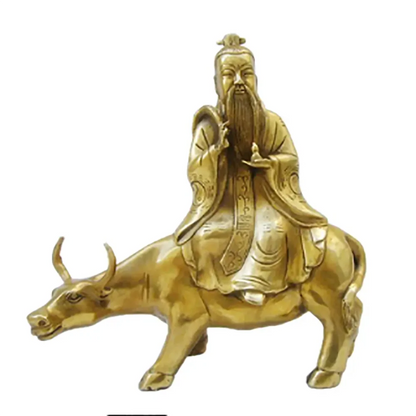 Business gifts pure copper metal crafts taishanglaojun riding qingniu ornaments