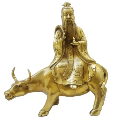Business gifts pure copper metal crafts taishanglaojun riding qingniu ornaments