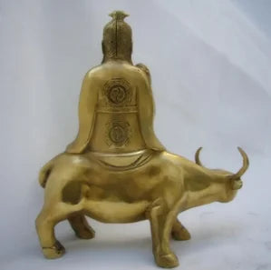 Business gifts pure copper metal crafts taishanglaojun riding qingniu ornaments