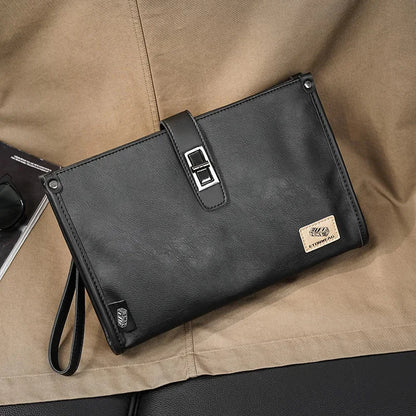 Business leather men's shoulder messenger fashion trend crossbody high quality man handbag