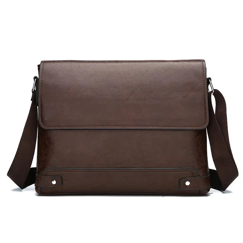 Business leather men's shoulder vintage casual messenger fashion Crossbody Bag Men's handbag
