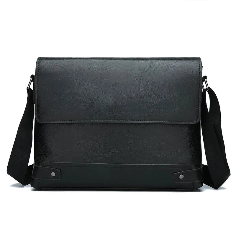 Business leather men's shoulder vintage casual messenger fashion Crossbody Bag Men's handbag