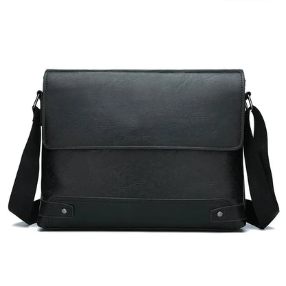 Business leather men's shoulder vintage casual messenger fashion Crossbody Bag Men's handbag