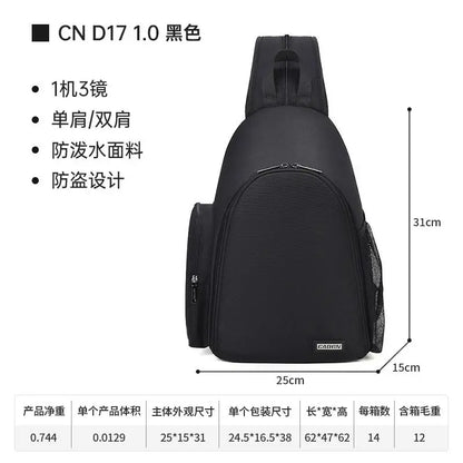 CADeN DSLR Camera Backpack for Nikon Sony Canon Photography Equipment Shockproof Water-resistant Shoulder Bag for Outdoor Travel