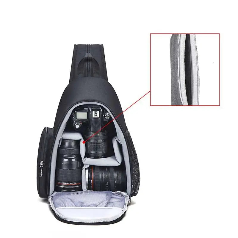 CADeN DSLR Camera Backpack for Nikon Sony Canon Photography Equipment Shockproof Water-resistant Shoulder Bag for Outdoor Travel