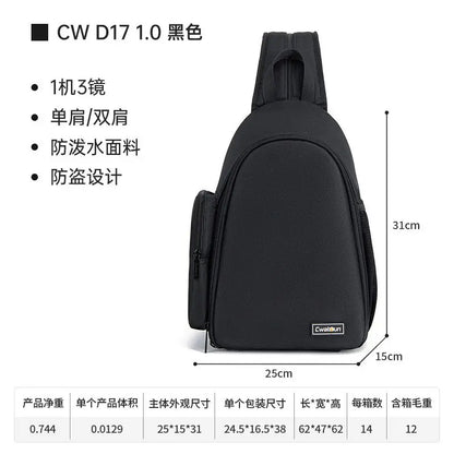 CADeN DSLR Camera Backpack for Nikon Sony Canon Photography Equipment Shockproof Water-resistant Shoulder Bag for Outdoor Travel