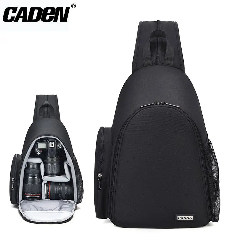 CADeN DSLR Camera Backpack for Nikon Sony Canon Photography Equipment Shockproof Water-resistant Shoulder Bag for Outdoor Travel
