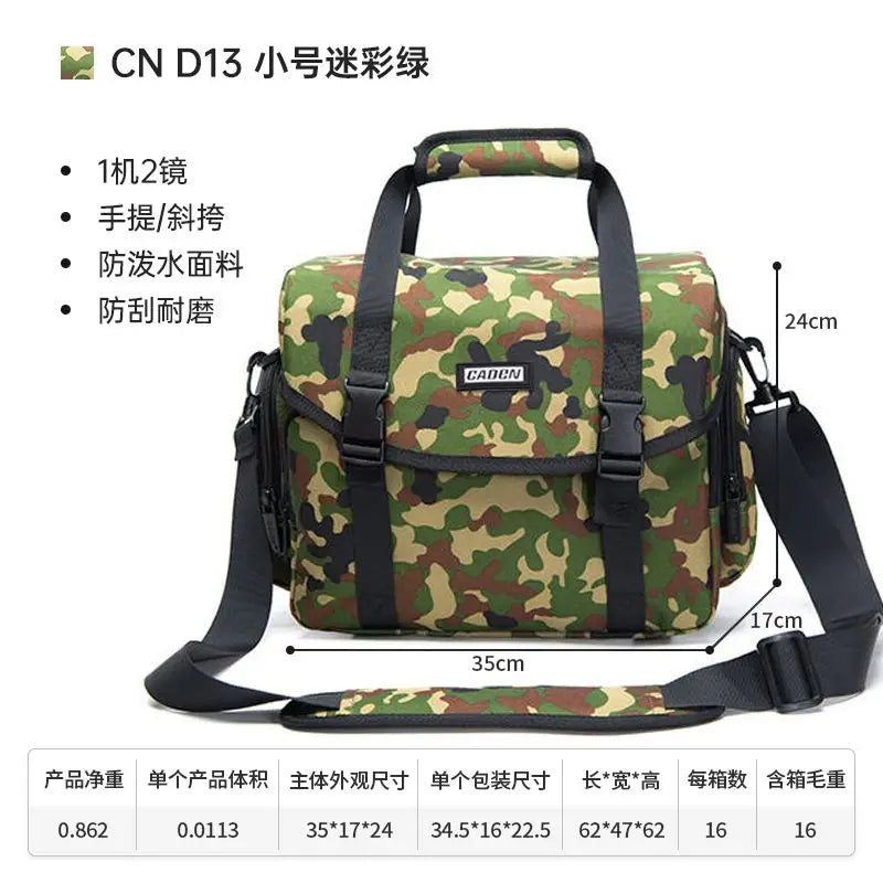 CADeN DSLR Camera Bags Professional Camera Sling Shoulder Bags for Nikon Canon Sony Lens Handbags for Outdoor Photography Travel