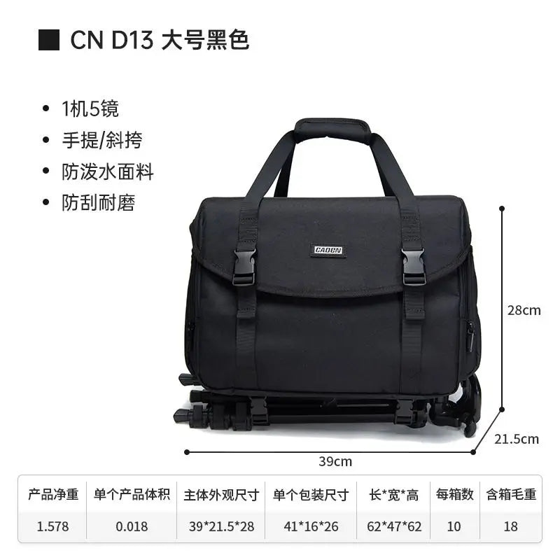 CADeN DSLR Camera Bags Professional Camera Sling Shoulder Bags for Nikon Canon Sony Lens Handbags for Outdoor Photography Travel