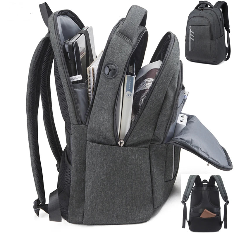CFUN YA 15.6Inch Laptop Backpack Bag USB Charging Notebook Bagpack Waterproof Business Bag Anti-Theft Daypack Mochila Schoolbag