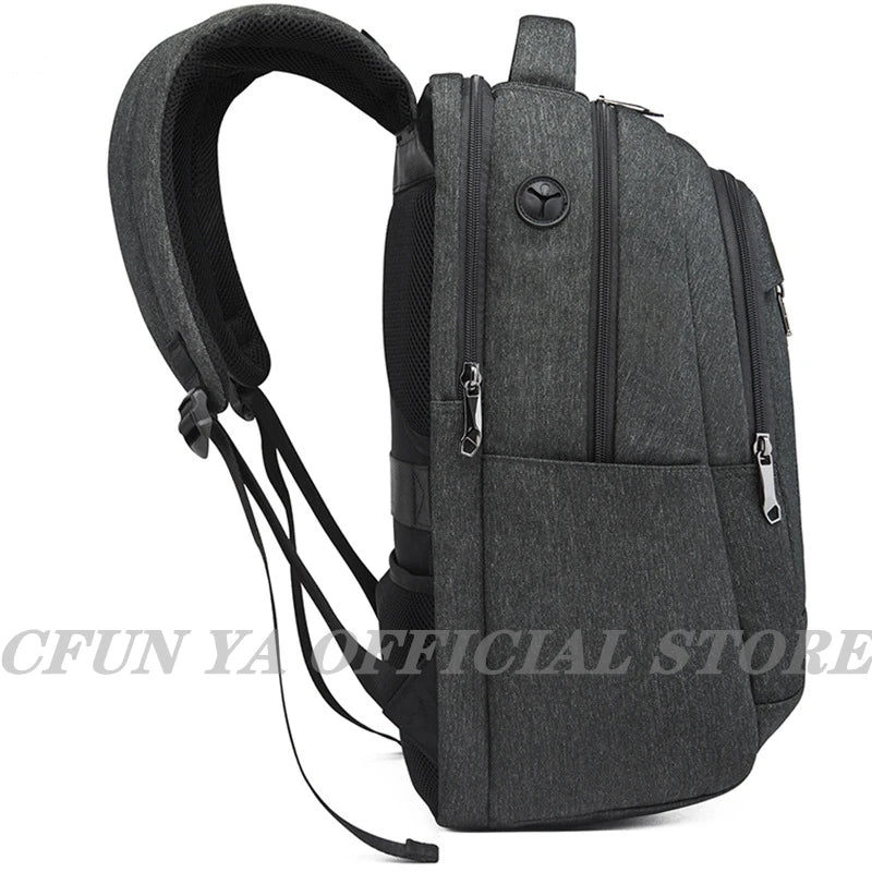 CFUN YA 15.6Inch Laptop Backpack Bag USB Charging Notebook Bagpack Waterproof Business Bag Anti-Theft Daypack Mochila Schoolbag