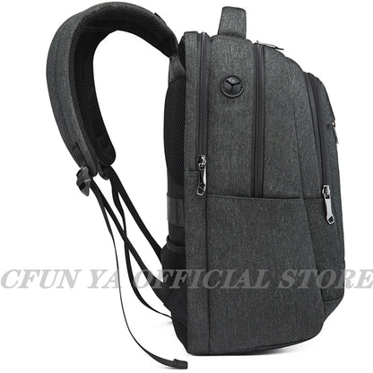 CFUN YA 15.6Inch Laptop Backpack Bag USB Charging Notebook Bagpack Waterproof Business Bag Anti-Theft Daypack Mochila Schoolbag