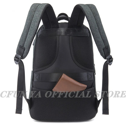 CFUN YA 15.6Inch Laptop Backpack Bag USB Charging Notebook Bagpack Waterproof Business Bag Anti-Theft Daypack Mochila Schoolbag