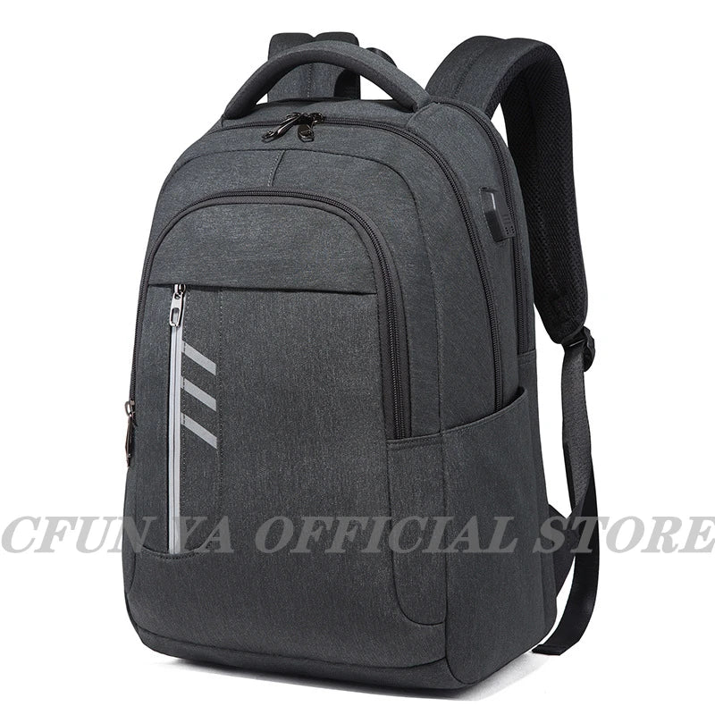 CFUN YA 15.6Inch Laptop Backpack Bag USB Charging Notebook Bagpack Waterproof Business Bag Anti-Theft Daypack Mochila Schoolbag