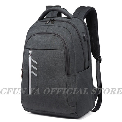 CFUN YA 15.6Inch Laptop Backpack Bag USB Charging Notebook Bagpack Waterproof Business Bag Anti-Theft Daypack Mochila Schoolbag