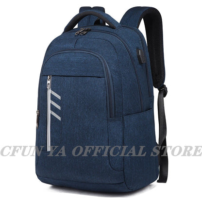 CFUN YA 15.6Inch Laptop Backpack Bag USB Charging Notebook Bagpack Waterproof Business Bag Anti-Theft Daypack Mochila Schoolbag