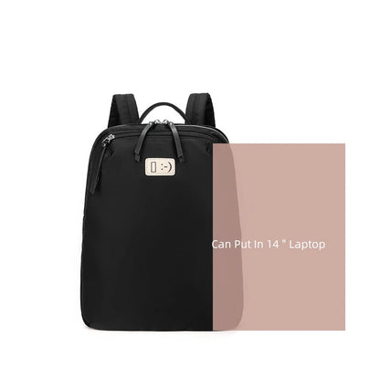 CFUN YA 2023 Fashion Slim Women's Backpack 14" Laptop Bag Lightweight Female Travel Rucksack Teenager Girls Students Schoolbag