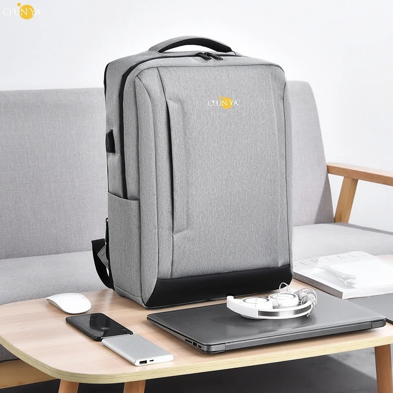 CFUN YA 2023 New Large 15.6 /17.3 Inch Laptop Backpack USB Men Computer SchoolBag Extended Business Bag Rucksack College Pack