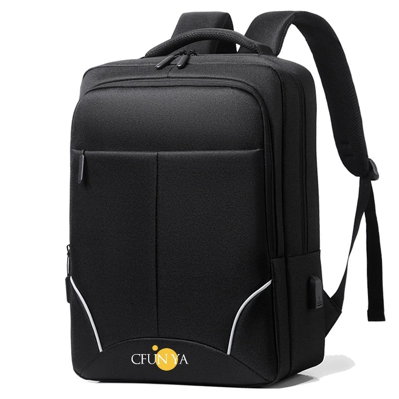 CFUN YA 2023 New Luxury Large 15.6 Inch Laptop Backpack Men USB Computer SchoolBag Business Bag Travel Rucksack College Daypack