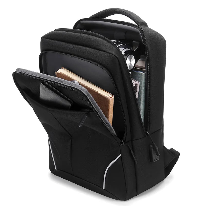 CFUN YA 2023 New Luxury Large 15.6 Inch Laptop Backpack Men USB Computer SchoolBag Business Bag Travel Rucksack College Daypack