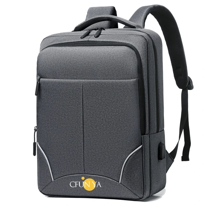 CFUN YA 2023 New Luxury Large 15.6 Inch Laptop Backpack Men USB Computer SchoolBag Business Bag Travel Rucksack College Daypack