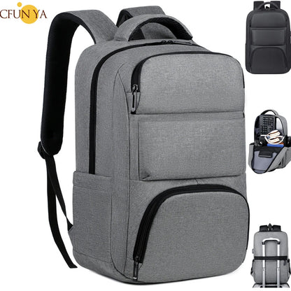 CFUN YA 2023 Spring New Business Backpack 15/17 Inch Laptop Backpacking Oxford Waterproof Travel Bagpack USB Charging School Bag