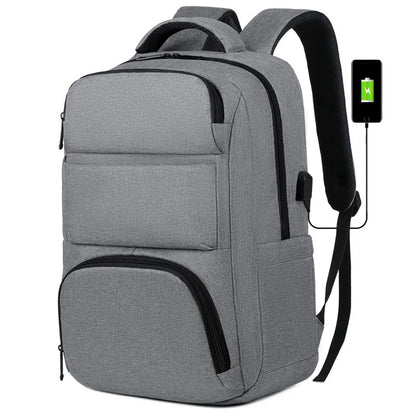 CFUN YA 2023 Spring New Business Backpack 15/17 Inch Laptop Backpacking Oxford Waterproof Travel Bagpack USB Charging School Bag