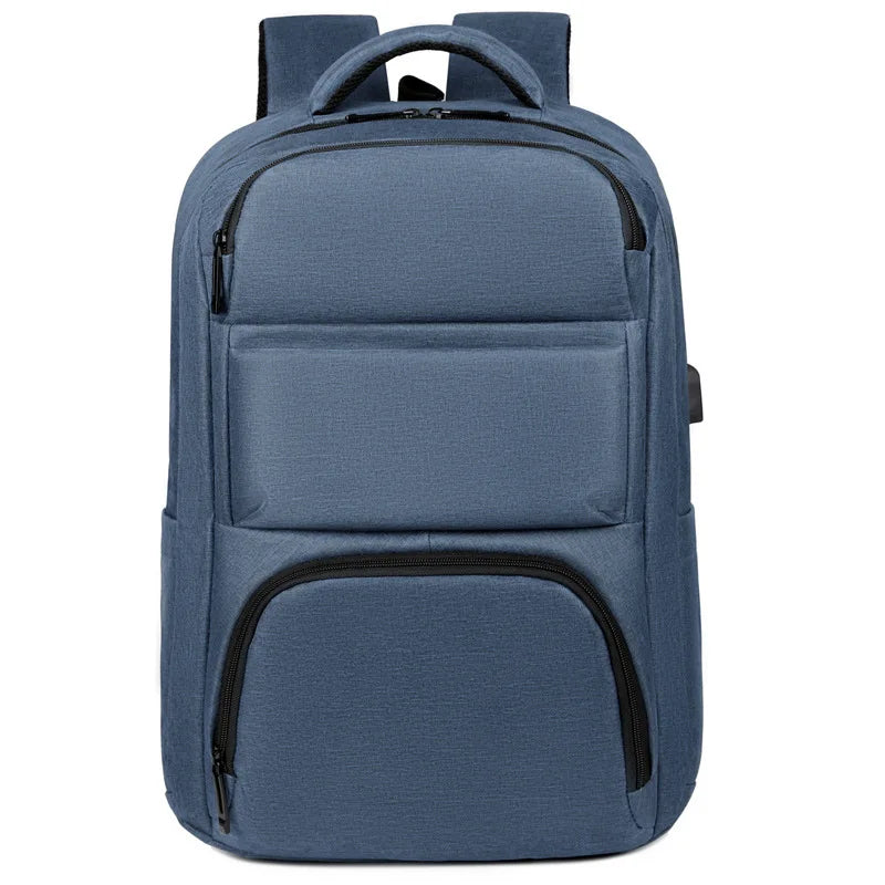 CFUN YA 2023 Spring New Business Backpack 15/17 Inch Laptop Backpacking Oxford Waterproof Travel Bagpack USB Charging School Bag