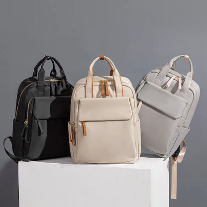 CFUN YA 2023 Vintage 14 inch Laptop Backpack Women Handbags Travel Rucksack Leisure Backpacks School Bags For Teenagers Girls