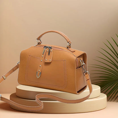 CFUN YA 2024 Fashion Luxury Women's Shoulder Bag Real Leather Female Handbag Lady Cross Bags Totes Mummy Top Handle Bag Purse