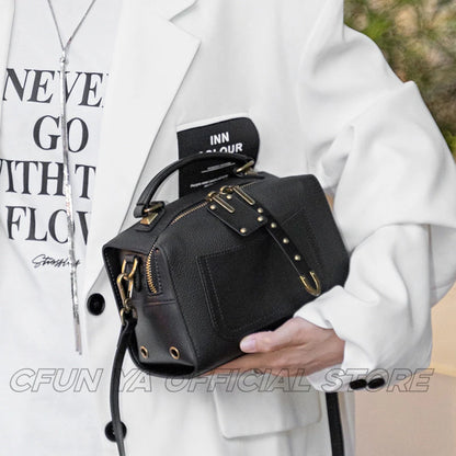 CFUN YA 2024 Fashion Luxury Women's Shoulder Bag Real Leather Female Handbag Lady Cross Bags Totes Mummy Top Handle Bag Purse