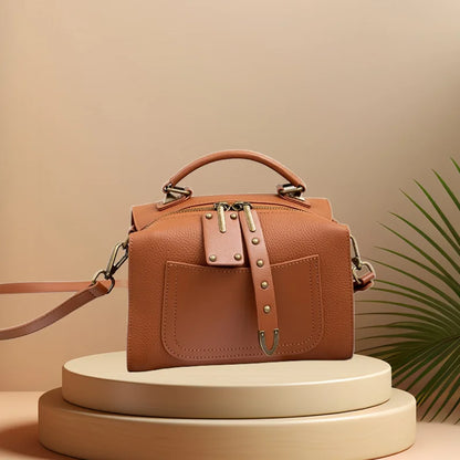 CFUN YA 2024 Fashion Luxury Women's Shoulder Bag Real Leather Female Handbag Lady Cross Bags Totes Mummy Top Handle Bag Purse