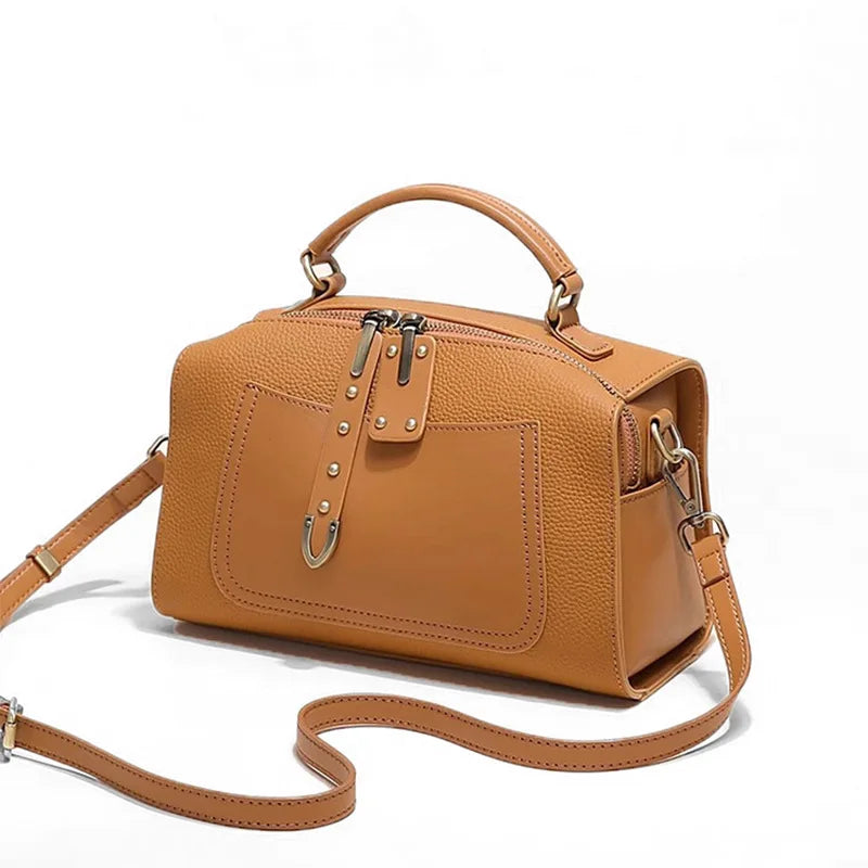 CFUN YA 2024 Fashion Luxury Women's Shoulder Bag Real Leather Female Handbag Lady Cross Bags Totes Mummy Top Handle Bag Purse